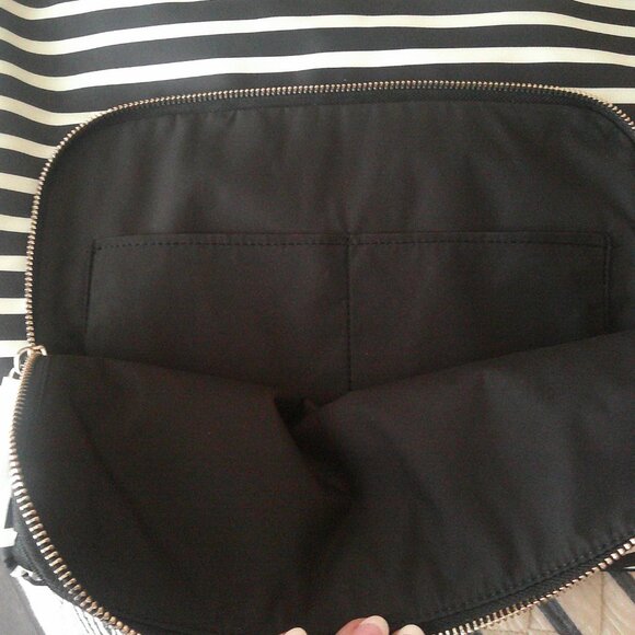 Kate Spade Sam the little Nylon Convertible Backpack ~NWT~ Black & White striped main image 7
